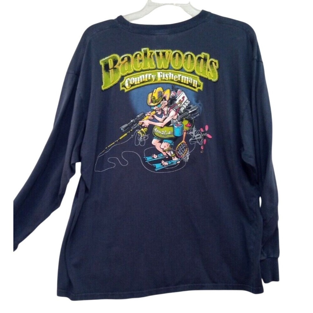 Wright's Men's Extra Large Long Sleeve Blue Backwoods Country Fisherman Shirt‎